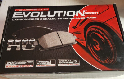 Powerstop Evolution Sport Carbon Fiber Ceramic Brake Pads Z23-1914 Open Box