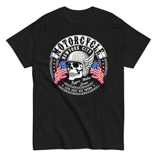 Biker T-Shirt Motorbike Motorcycle Skull Bike Unisex T-Shirt