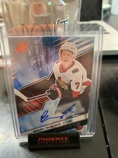 2018-19 SPx Rookies Tier 2 Auto Auto /149 Brady Tkachuk #R-BT Rookie Auto RC