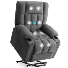 Adjustable Electric Power Lift Chair with Remote Control Recliner Chair and Heat