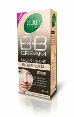 Pure BB Cream Medium 30ml Daily All In One Blemish Balm Foundation with Vitamin