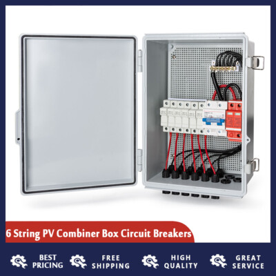 Combiner Box Pv Combiner Box Solar Combiner Box with 6 String 15A Rated Current