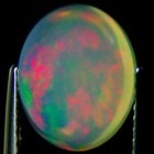 2.65 Ct Natural Ethiopian Cabochon Opal Gemstone Multi Color Oval Cut — photo 4