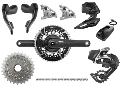 SRAM RED AXS E1, 2x12 Gruppe Modell 2025, Disc Flatmount, NEU