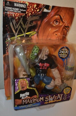 Stone Cold Steve Austin 1999 JAKKS WWE Maximum Sweat 3 Action 