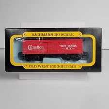 Bachmann HO Old Time Box Car Carnation Hot Cocoa Mix 1424