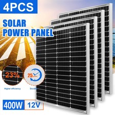 400W 100W Watt Solar Panel Monocrystalline PV Power 12V For Home RV Marine Car
