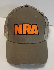 NRA Zeroed in Embroidered Camo Hat Cap Adjustable Fit Authentic, Licensed NEW