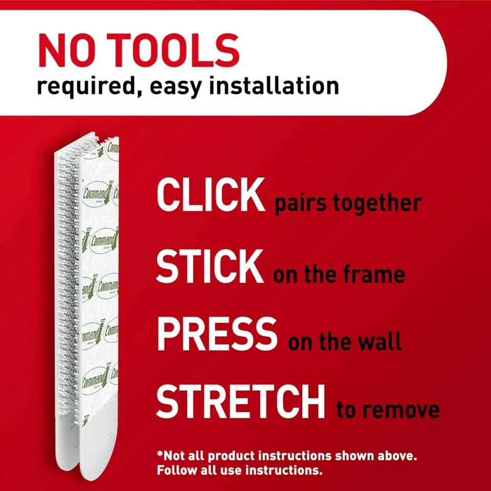 Command Heavyweight Picture Hanging Strips XL 20 Lb 17217-8ES 1 Box - Image 2 of 2