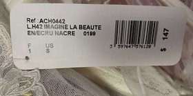 $147 Lise Charmel Women's White Lace La Beaute Waspie Suspender Belt Size S