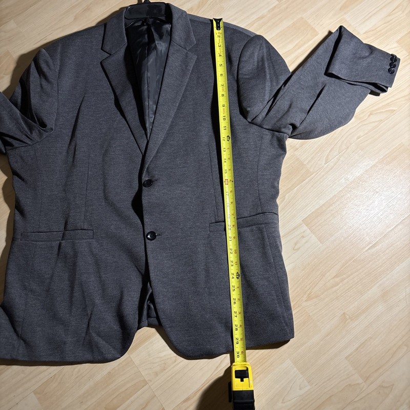 COOFANDY Blazer Men's 3XL Grey two Button Casual Stretch