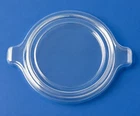 Pyrex 680-C-B Cinderella Clear Glass REPLACEMENT LID ONLY  w/ Handles 4" diam.