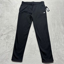 NWT Adidas Golf Black Fleece Jogger Pants Womens M Activewear Sweatpants Tapered