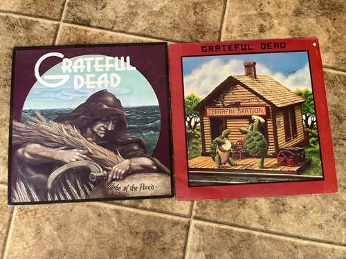 Grateful Dead Terrapin Station Vinyl LP 1977 1st Pressing & Wake of The Flood 73
