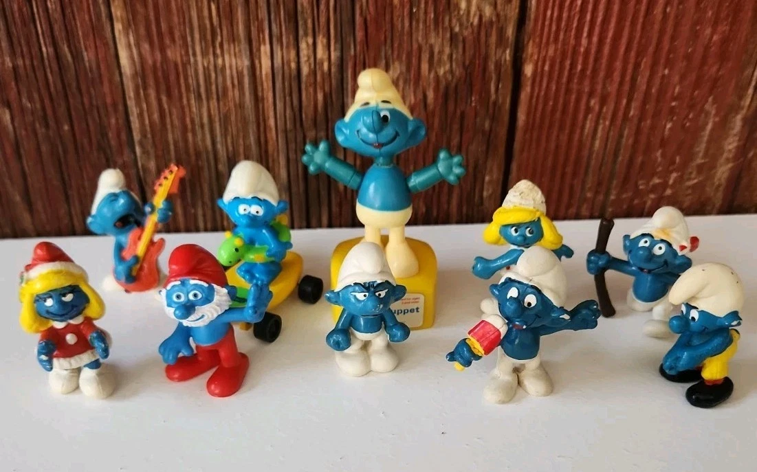 The Smurfs Cartoon & TV Character Action Figures with Vintage for