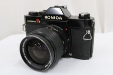Konica AUTOREFLEX T3 Camera Body Hexanon AR 35mm F2.8 Lens Set Used