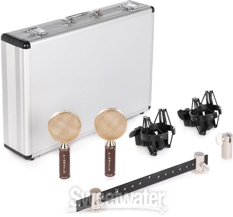 Pinnacle Microphones Fat Top Ribbon Microphone Stereo Pair - Brown - Image 2 of 4