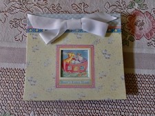 CR Gibson baby brag book photo album 'Noah's Ark" white bow NWT