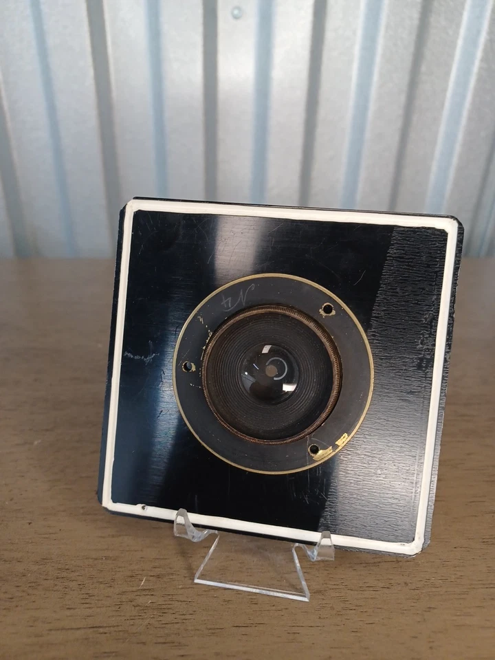 Vintage Large Format Camera Lens Brass With Flange Unbranded - Immagine 2 di 4