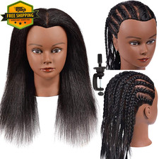 Mannequin Head Human Hair 16 Inch Cosmetology Training Practice Doll