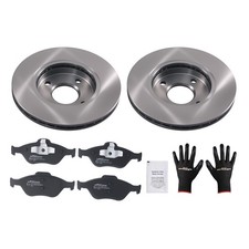 Bremsscheiben Bremsbeläge Vorne For Ford Fiesta Kasten 1996-03 Fiesta Van 02-10