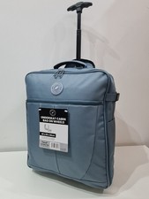 Easyjet Under Seat 45x36x20cm Cabin Bag  2 Wheels heavy duty Trolley bag blue