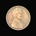 1917D Lincoln Wheat Cent Penny (F)