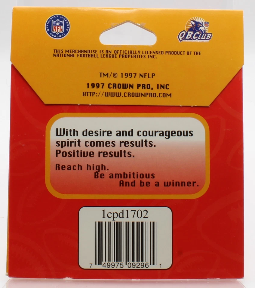 QB Club Crown Pro - Fútbol - NFL Emmitt Smith Ambition Magnet - 1997 Foto 2 de 2