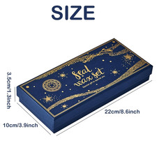 Wax Seal Stamp Kit with Gift Box, with Wax Seal Beads, 3 Wax Seal Stamp, Wax ...