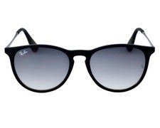 Ray-Ban Women Sunglasses RB4171 Erika Matte Black Frame Grey Gradient Lens 54mm