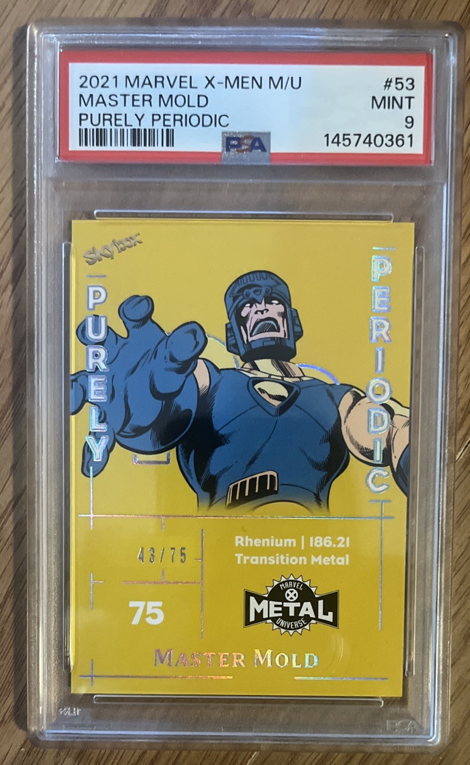 2024 Master Mold #53 Metal Universe Purely Periodic /75 PSA 9