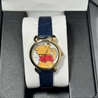 Vintage 90s Genuine Timex Winnie the Pooh Leather Strap Watch IN BOX Collectable