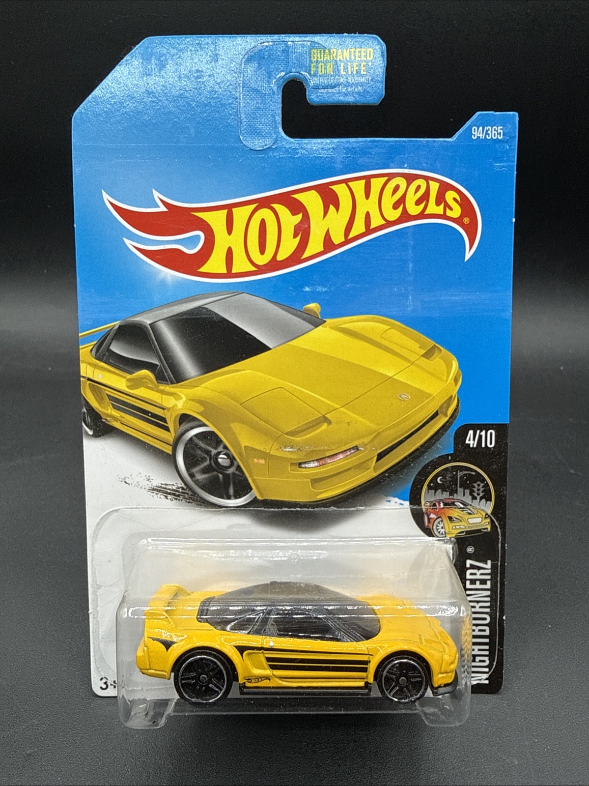 2017 Hot Wheels YELLOW 90 ACURA NSX Nightburnerz 94/365 JDM many more here