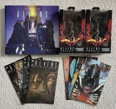 The Making of Aliens HC + NECA Fireteam Elite Runner & Prowler + 2 Comic Sets