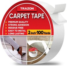 Carpet Tape Double Sided - Rug Tape Grippers for Hardwood Floors and Area Rugs -