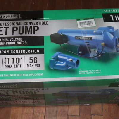 #ad Everbilt 1 HP Convertible Jet Pump HDCWJ10 $219.60