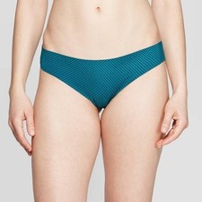 Women's Polka Dot Laser Cut Thong Auden Teal Dot XL 16 NWT 1000001103