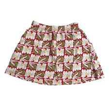 HANNA ANDERSSON Girls Sz 8 Colorful Floral Cotton Pull On Elastic Waist Skirt