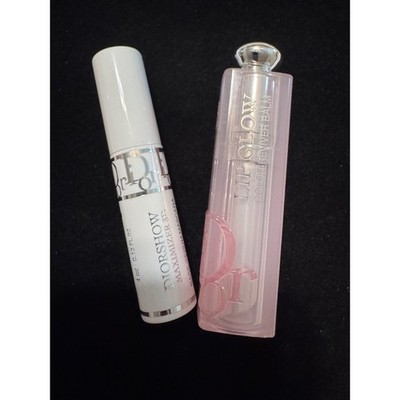 Dior Diorshow Maximizer 3D Lash Primer & Addict Lip Glow 039 Warm Beige Set