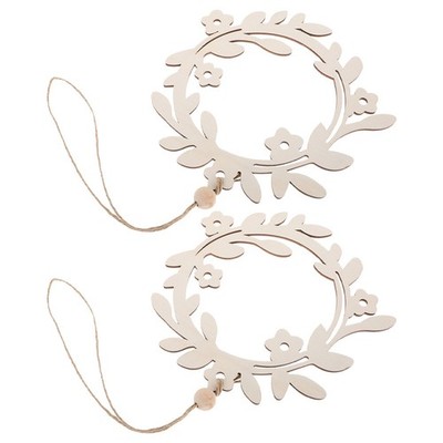 2 PCS Türhänger-rohling Weihnachtsbastelschilder Unfertige Holzschilder