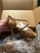 Scarpe Da Ballo Latino Americano Donna in Raso Scarpe Ballo Salsa Da Sala Modell