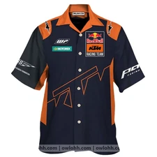 Unisex KTM Racing 3D Print Hawaiian Shirt Limited Edition Moto Outfit