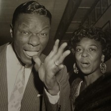 “NAT ‘King’ COLE & Ruby Dee in England” Photo by Sammy Davis, Jr. Performance UK