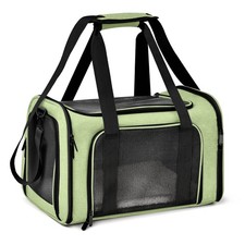 Henkelion Pet Carrier for Small Medium Cats 17.0"L x 11.0"W x 11.0"H, Green