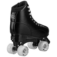 ROLLER DERBY YOUTH ADJUSTABLE ROLLER SKATES - BLACK 3-6: LACE-UP, PADDED -