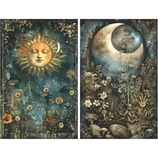 Fairy Tale Folk Duo #2 | A4 Mulberry Rice Decoupage Paper | Craft Kreatively