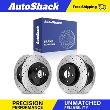 Front Rear Drilled Slotted Brake Rotors for Buick Regal 2012-2016 LaCrosse