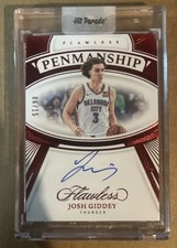 2023-24 Panini Flawless Josh Giddey Penmanship Auto Ruby 06/15 Thunder