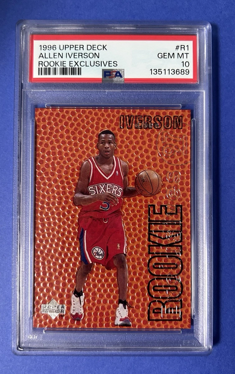 Allen Iverson Professional Sports Authenticator (PSA) Basketball