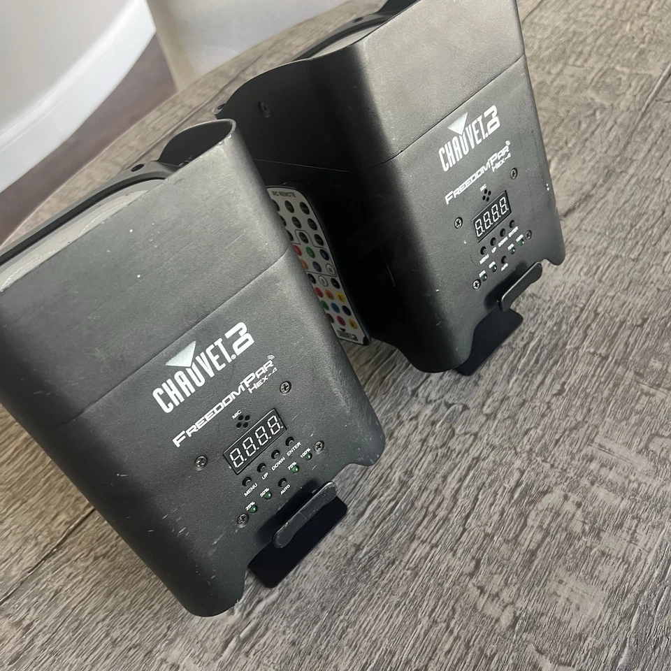 Chauvet DJ Freedom ParQuad 4 Uplight RGBA Wireless LEDWash Light - Black Set 2 - Image 3 of 4